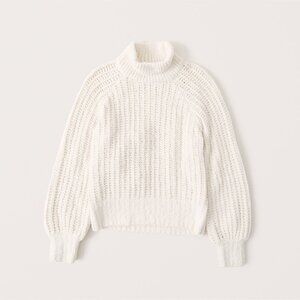 Abercrombie Textural Chenille Turtleneck Sweater